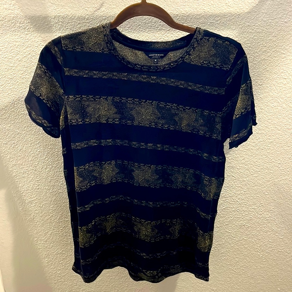 Black and Gold Blouse